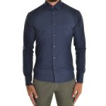 Pánska Slim Fit košeľa s dlhým rukávom XAGON MAN tmavomodrá