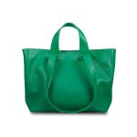 Dámska kožená shopper kabelka Leather Country LARO zelená