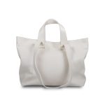 Dámska kožená shopper kabelka Leather Country LARO smotanová