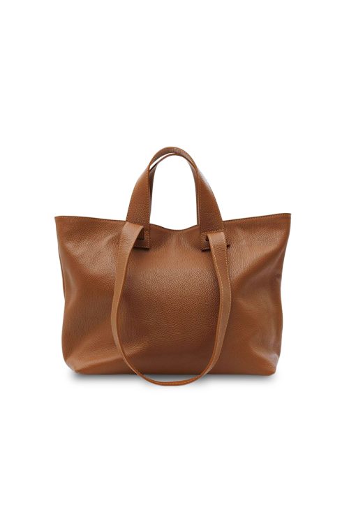 Dámska kožená shopper kabelka leather country hnedá