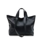 Dámska kožená shopper kabelka leather country čierna