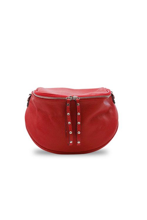 Kožená crossbody kabelka Leather Country červená