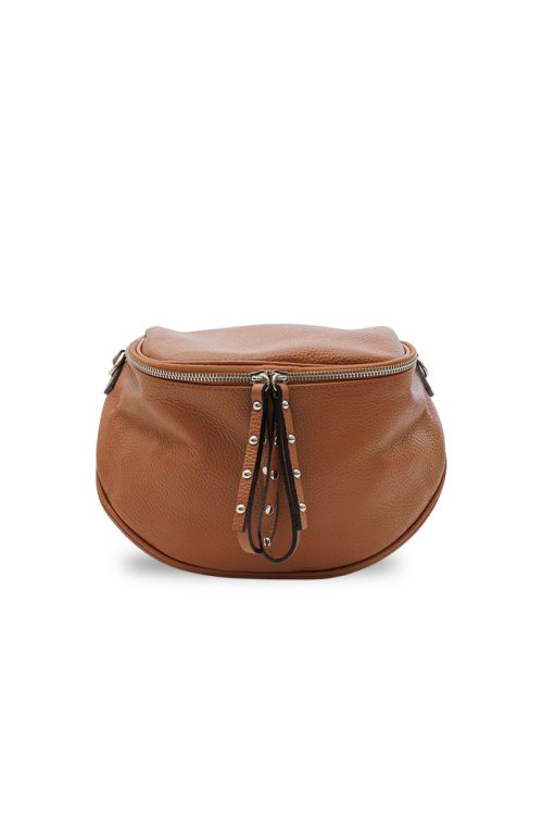 Kožená crossbody kabelka Leather Country hnedá