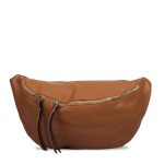 Dámska veľká kožená ľadvinka Leather Country hnedá