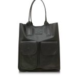 Dámska kožená shopper kabelka Leather Country VERA čierna
