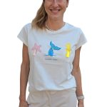 Dámske tričko s potlačou SUMMER VIBES VICOLO biele