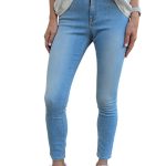 Dámske elastické skinny fit rifle VICOLO modré