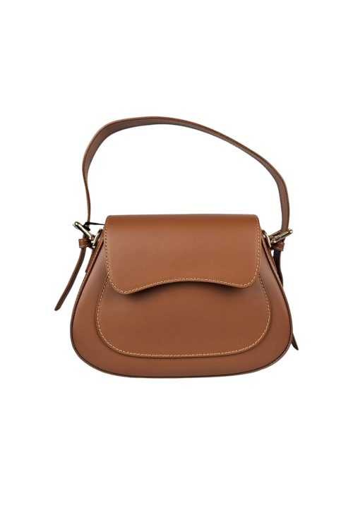 Dámska kožená crossbody kabelka RUGA Leather Country hnedá