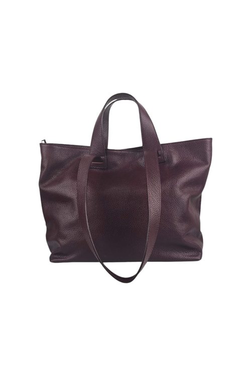 Dámska kožená shopper kabelka leather country bordová