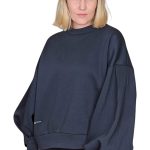 Dámska oversize mikina s dlhým rukávom GREBNESOR modrá