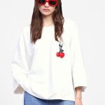 Dámska oversize mikina DIXIE biela
