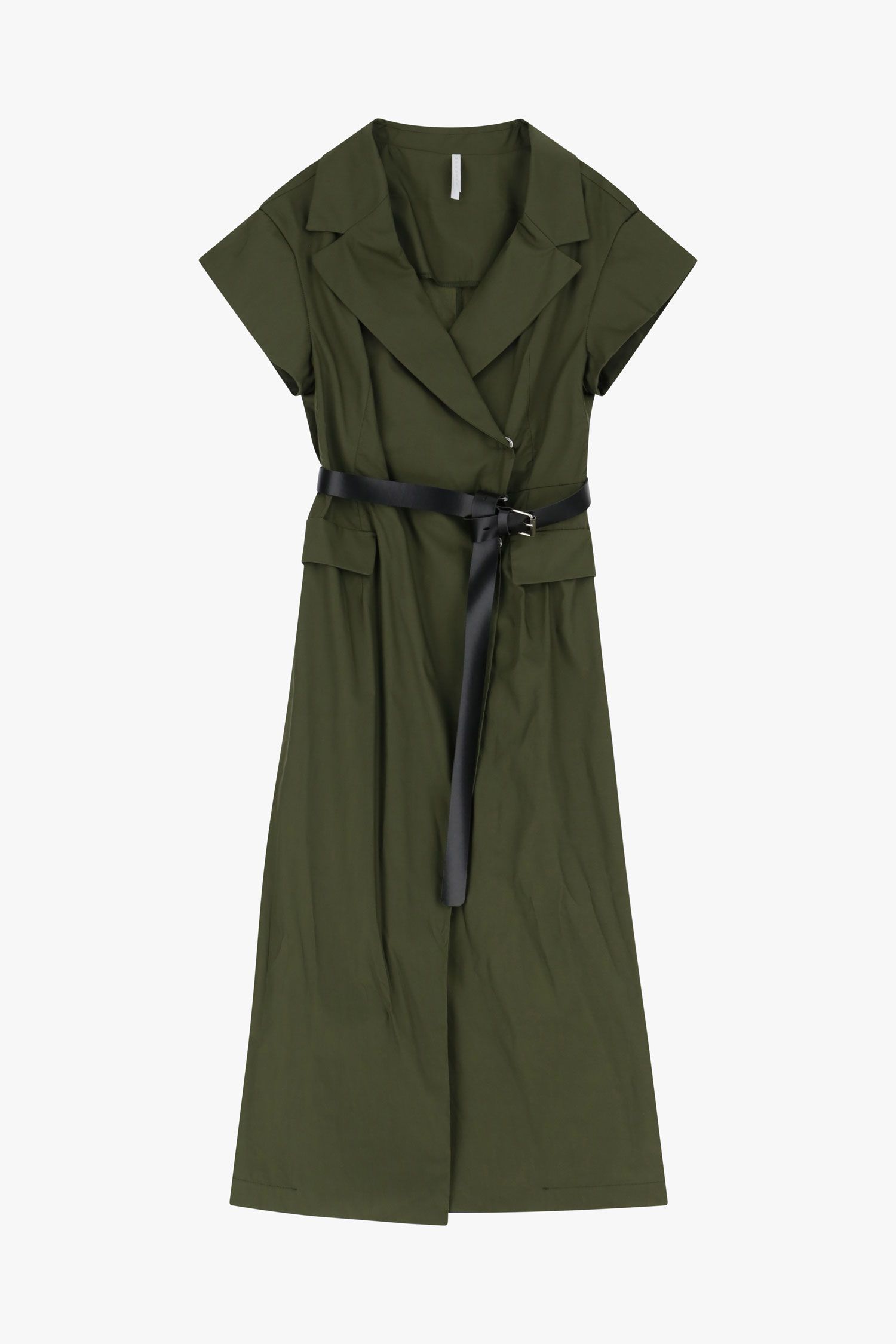 Dámske dlhé košeľové šaty IMPERIAL khaki zelené