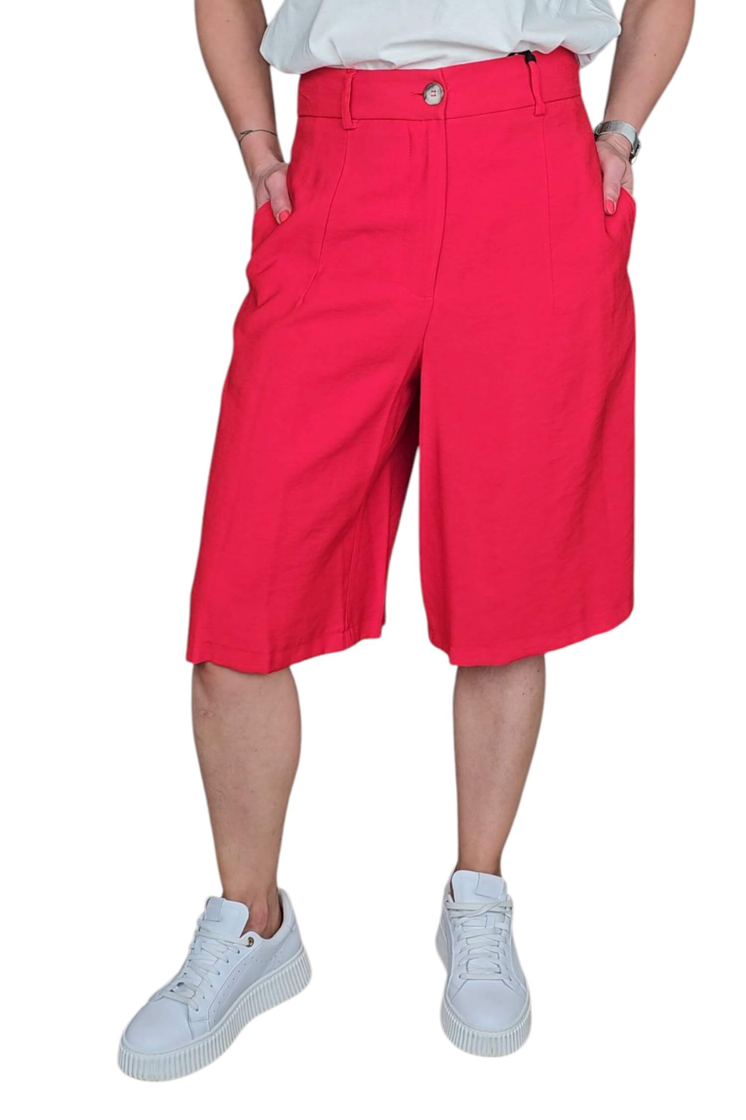 Dámske elegantné kraťasy VICOLO červené