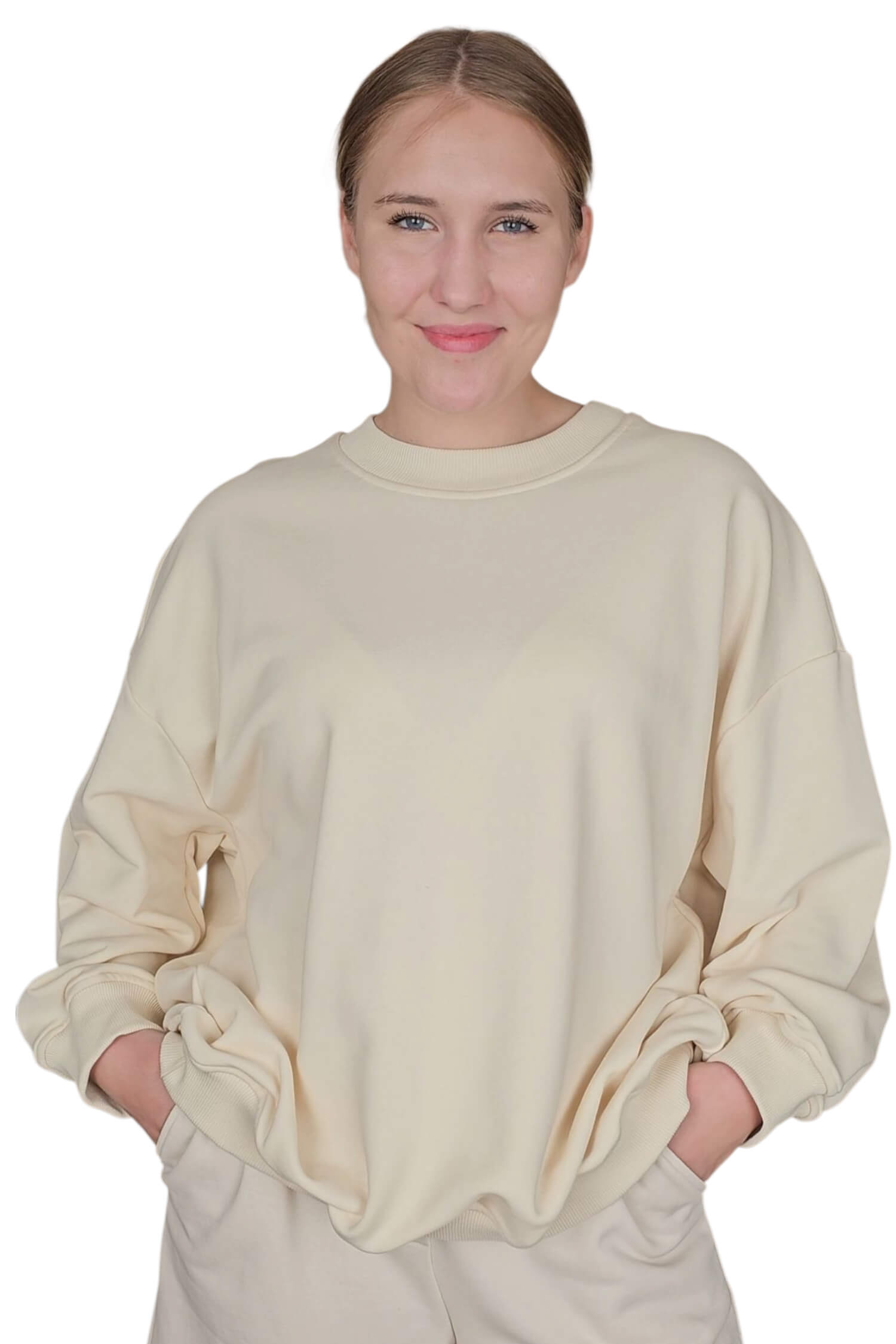 Dámska oversize mikina VICOLO béžová