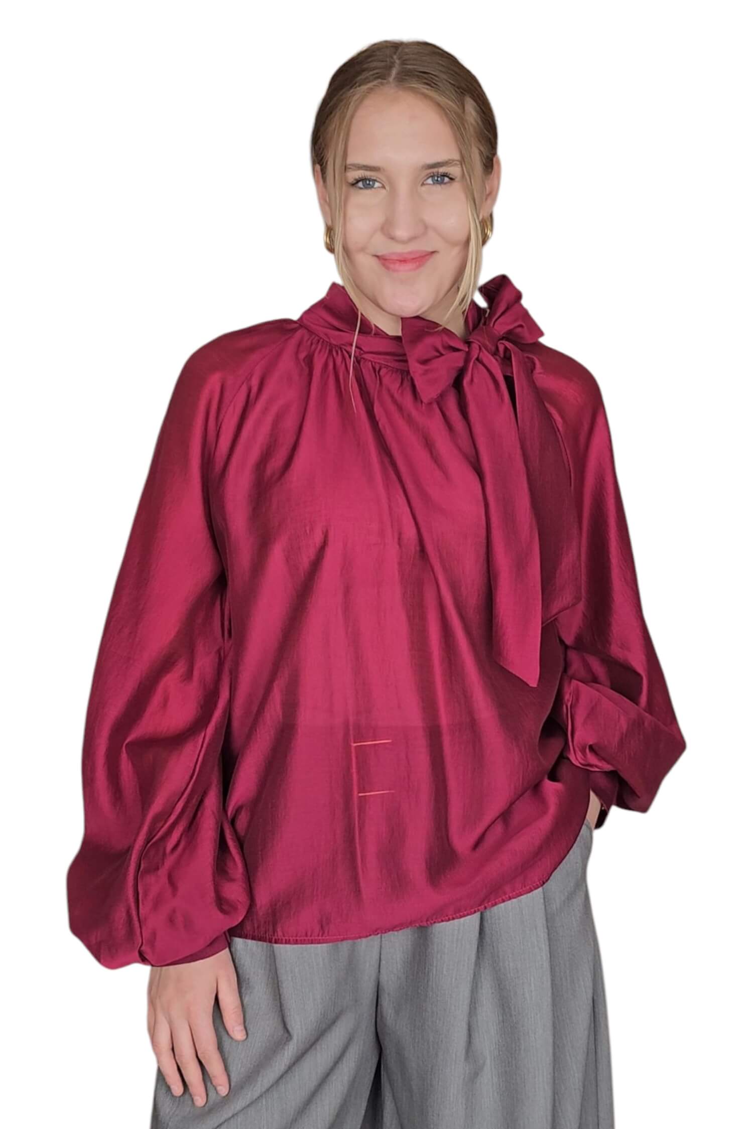 Dámska elegantná blúzka VICOLO bordová