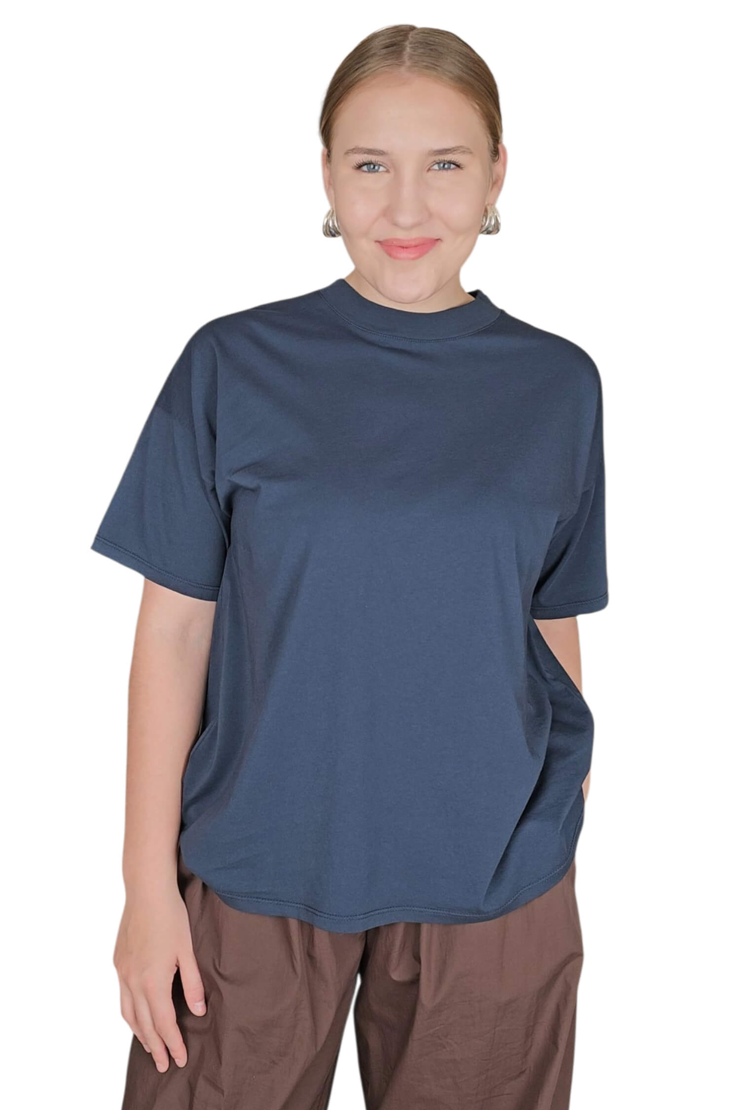 Dámske oversize tričko VICOLO modré