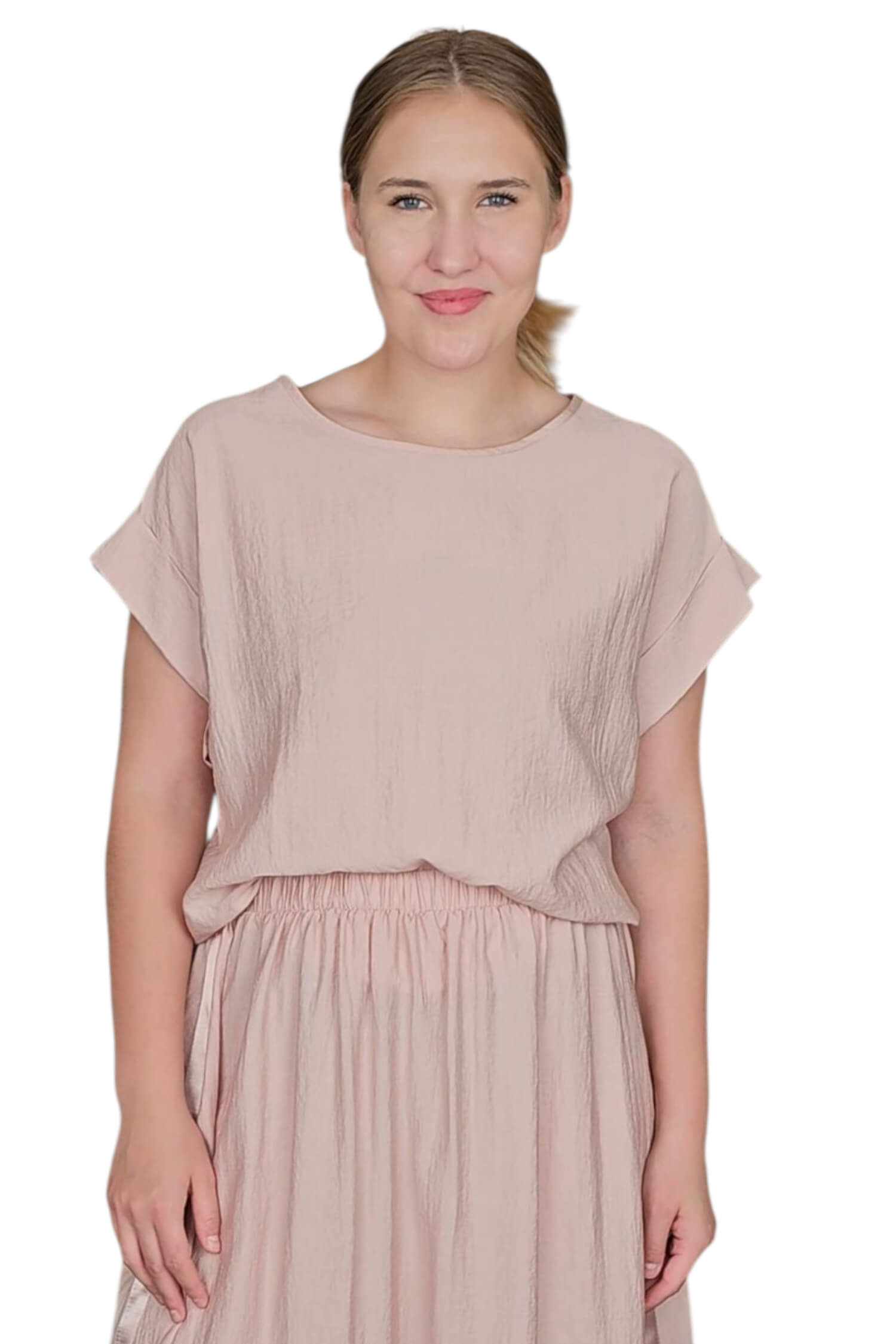 Dámske letné elegantné tričko PLEASE ružové